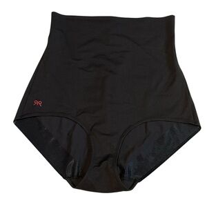 Ruby Ribbon Everyday Shape High Waist Brief High-Waisted Black Shapewear SZ XL‎